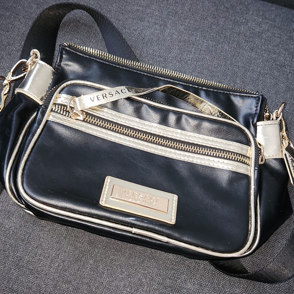 Versace Black and Gold Women's Bag